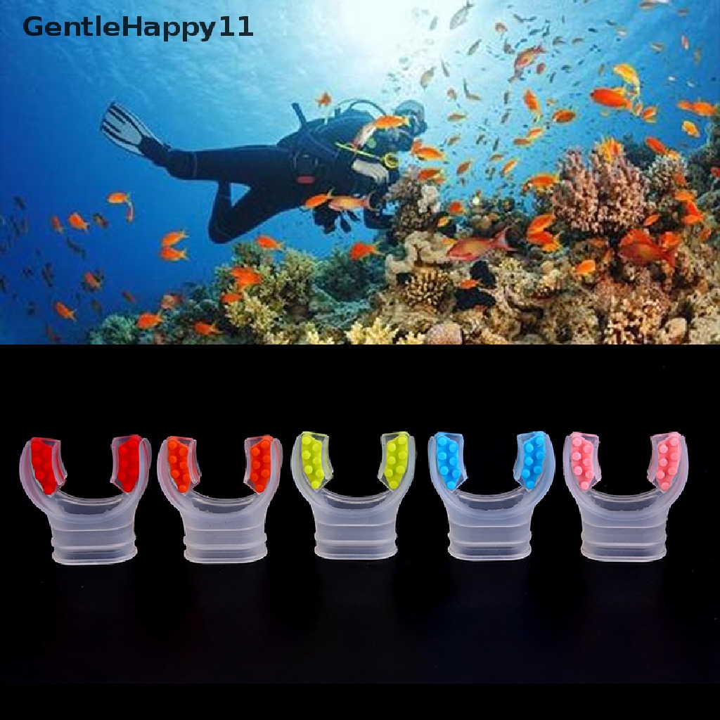 Gentlehappy Silicone Throwaway Underwater Diving Breathe Tube Snorkeling Pengatur Mulut Selam id