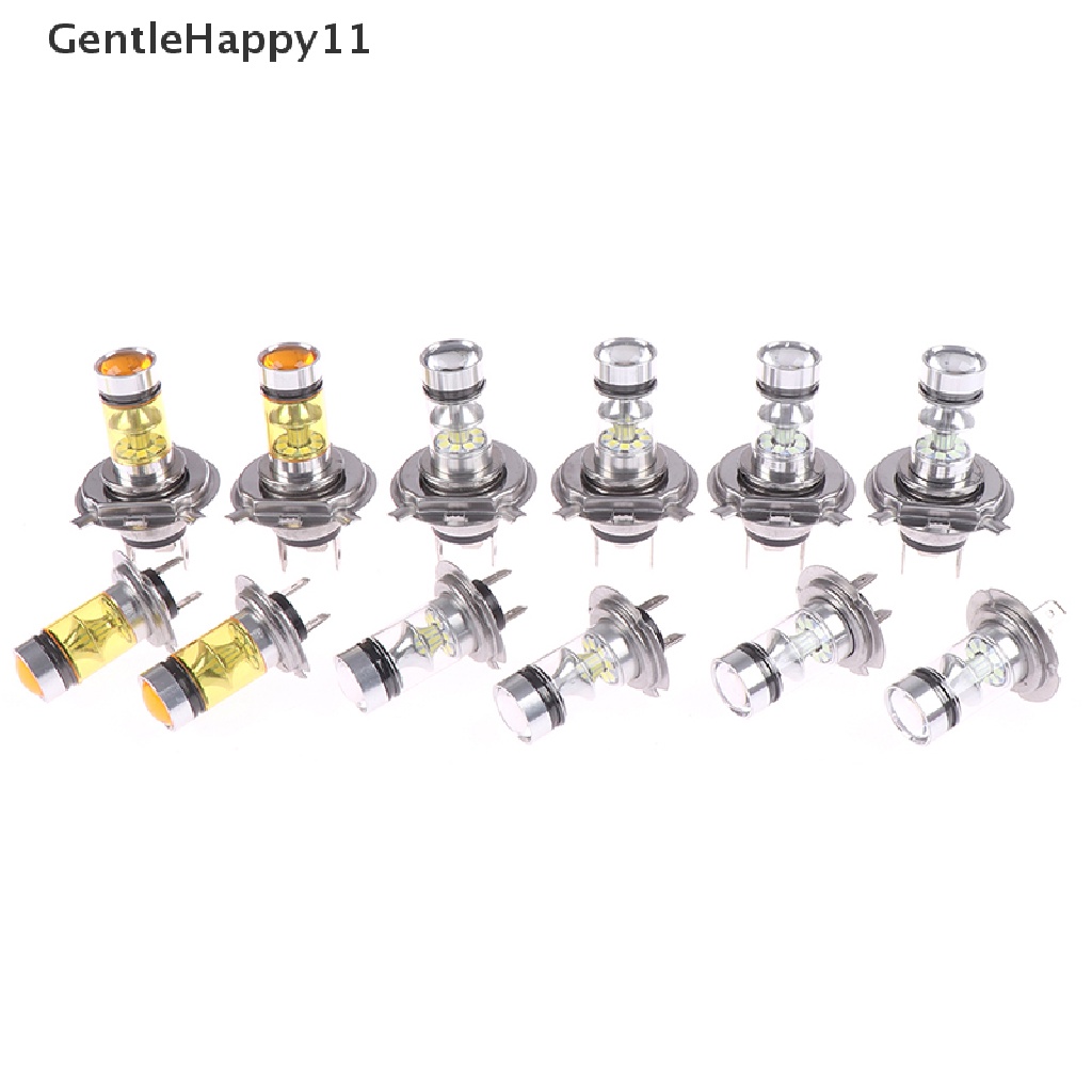 Gentlehappy 2x Mobil H4/H7 9003 HB2 8000K Hi/Lo Beam 20lampu Kabut LED Berkendara DRL Bulb Lamp id