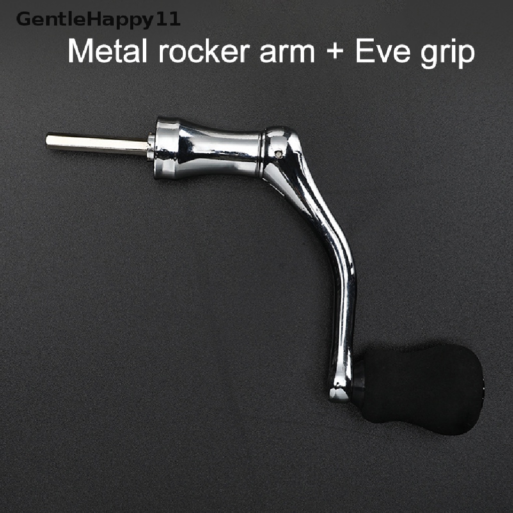 Gentlehappy Spinning Reel Handle Metal Alat Penggulung Berputar Gagang Engkol Rotatable Grip id