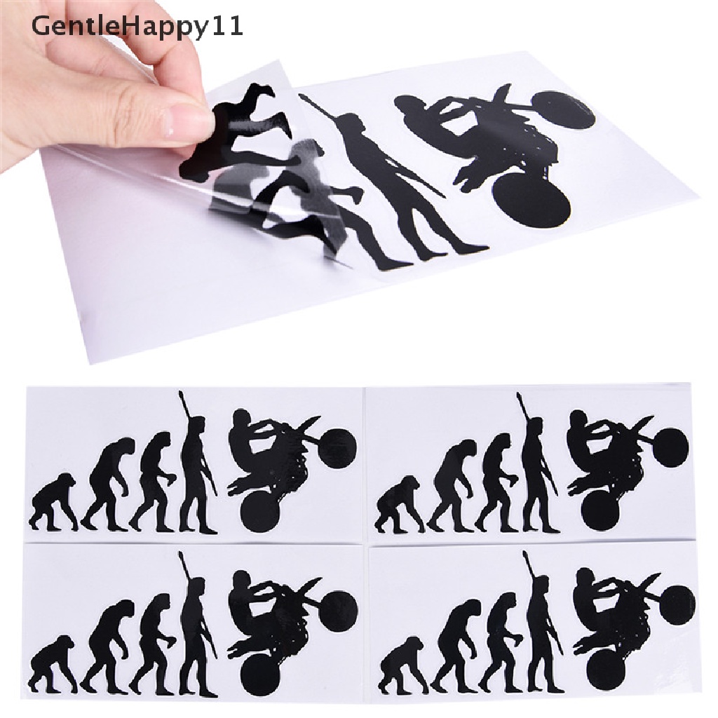 Gentlehappy Human Evolution Stiker Mobil Motor Personal Vinyl Reflektif Decals id