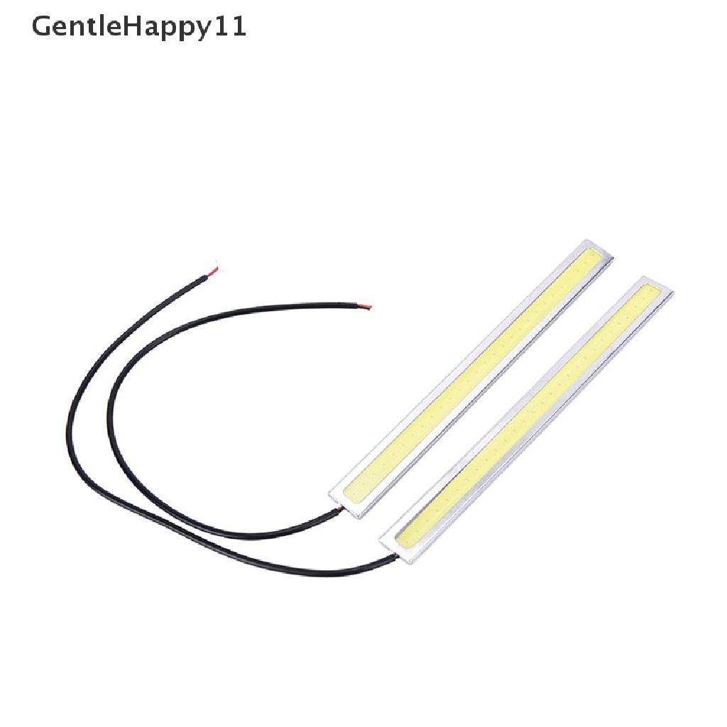 Gentlehappy 2pcs Lampu LED COB Mobil Putih Super Terang DRL Fog Driving Lamp Waterproof DC12V id