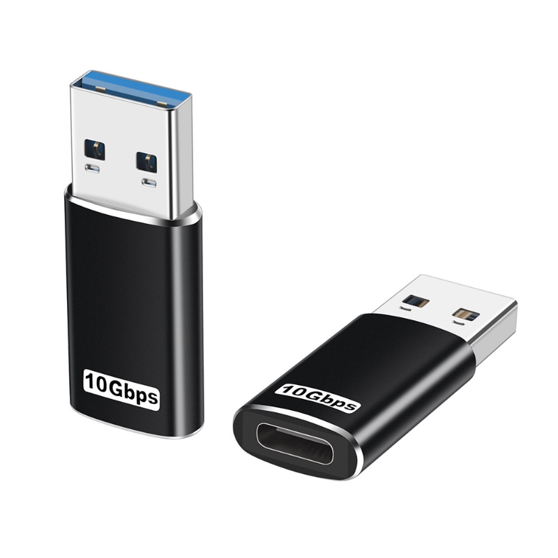 Adaptor Cas Tipe-C Ke USB3.1/Adaptor Transmisi Kecepatan Tinggi Bahan Alloy Mini Dua Sisi Untuk Laptop Tablet Ponsel