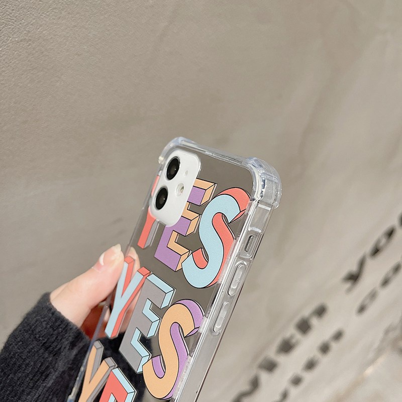 [Anti Jatuh Cermin] Pretty Makeup Silikon Soft Case IPhone 6S 7 8 Plus X XR XS Max IPhone 11 12 13 14 Pro Max 14 Plus 7 +8+12 13 mini Wanita Gadis Ins Fashion YES Lable