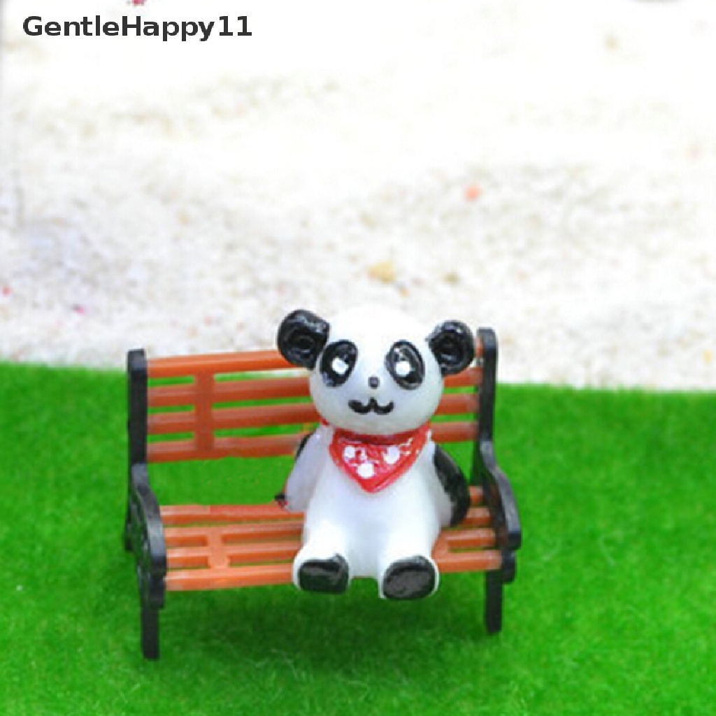 Gentlehappy Ornamen Taman Mini Miniatur Taman Bangku Kerajinan Dekorasi Rumah Boneka Peri Outdoor id