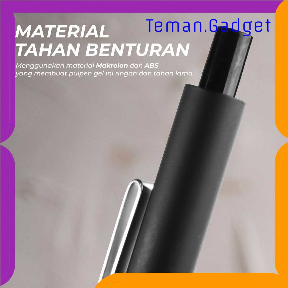 TG - ATK KACO MIDOT Pena Pulpen Gel 0.5mm Soft Touch Metal Clip Tinta Hitam - KCM4