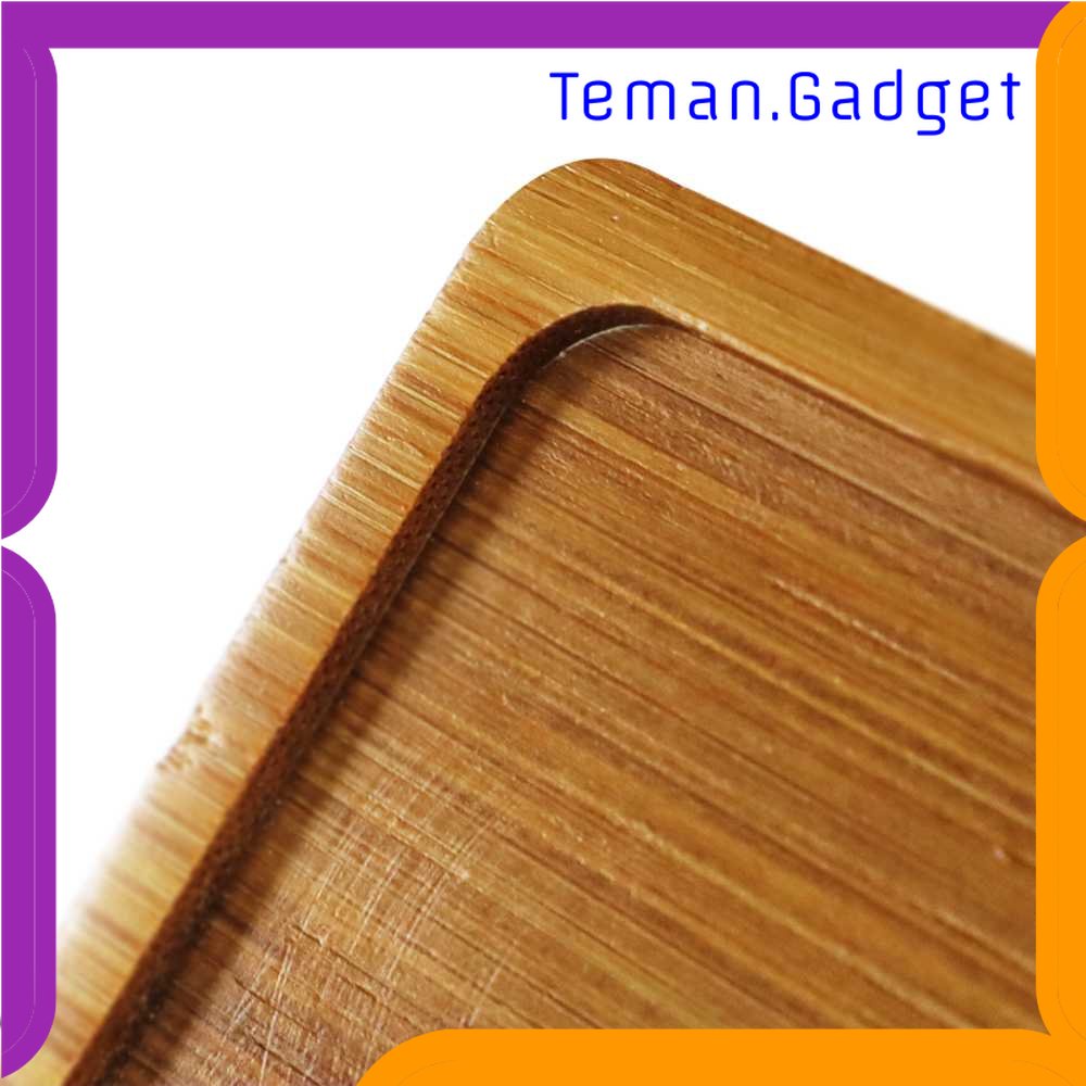 TG - DPR WITUSE Alas Tatakan Pot Tanaman Dekorasi Minimalis Bamboo Tray Persegi - EQF301