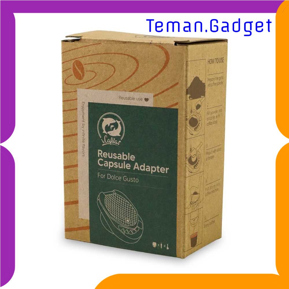 TG - DPR iCafilas Adaptor Reuseable Capsule for Nescafe Dolce Gusto