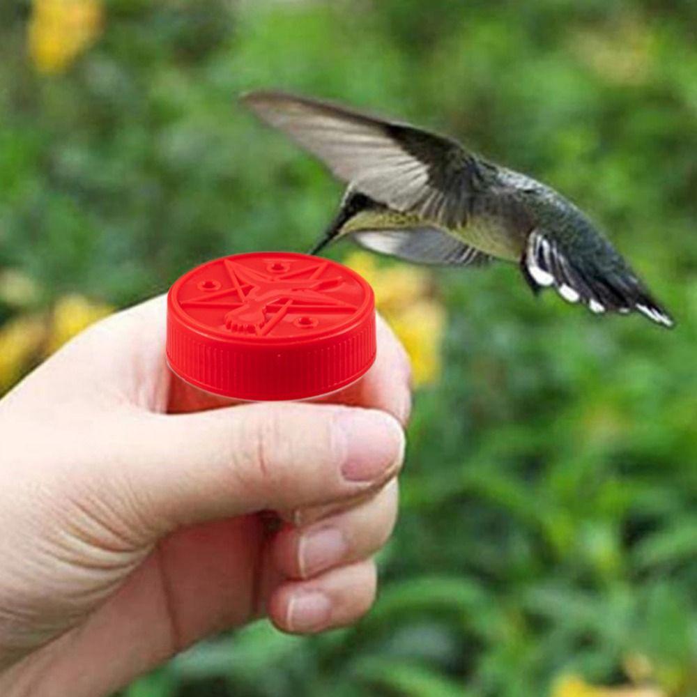 [Elegan] Hummingbird Feeders Aksesoris Burung Merah Praktis Tahan Lama Genggam Untuk Jendela Outdoor Pengumpan Burung