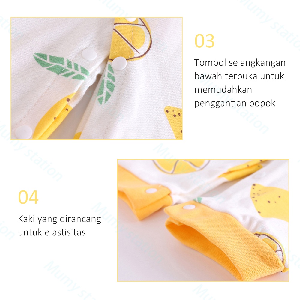 Mumystation Sleepsuit Romper Bayi Laki-laki Perempuan Jumper Bayi Piyama Bayi Newborn