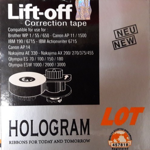 

LIFTOFF / CORRECTION MESIN TIK BROTHER (6pc)