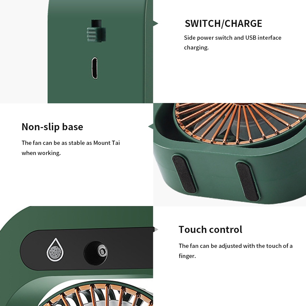 Desktop Fan Gift Summer Misting Office Dengan Humidifier Mini Portable Air Cooler