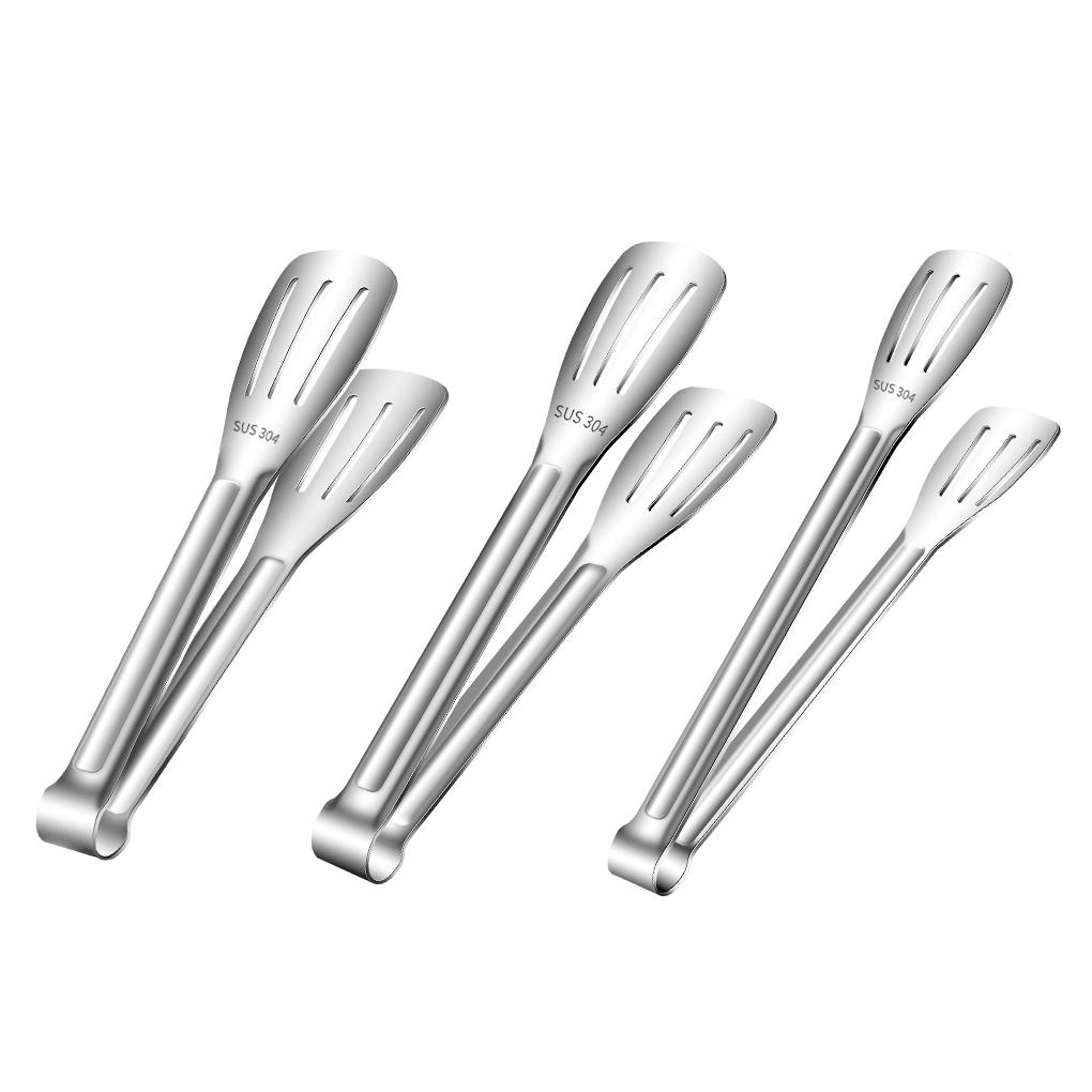Penjepit Makanan Klip Steak Cookware Penjepit Memasak Alat Panggangan Stainless Steel Menguras Pegangan Anti Selip Dapur Barbekyu Prasmanan