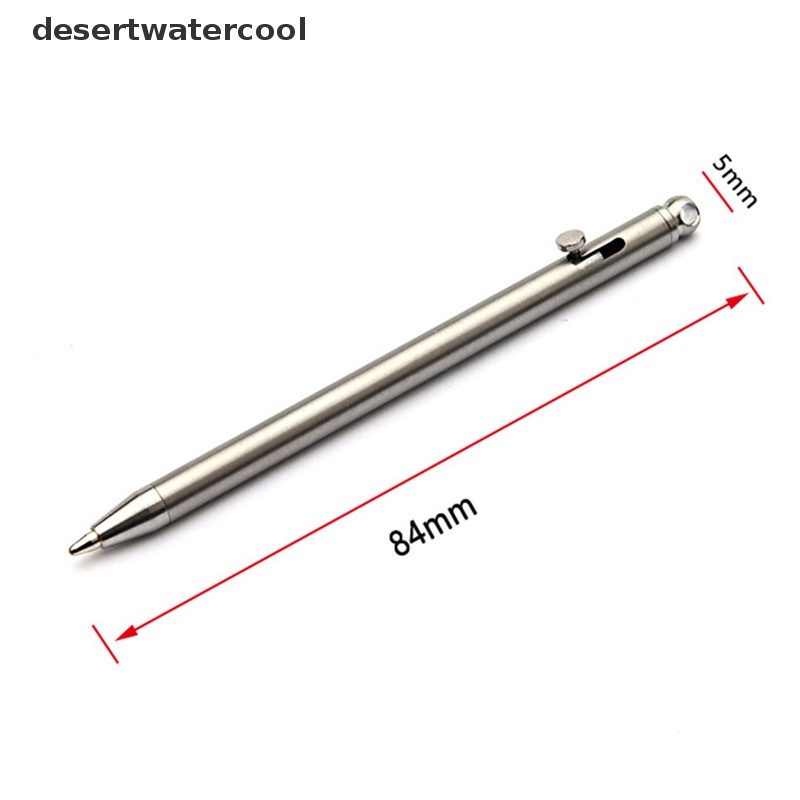 Deid Portable Mini Titanium Pen Gadget Gantungan Kunci Outdoor Praktis Pulpen Lingkungan Martijn