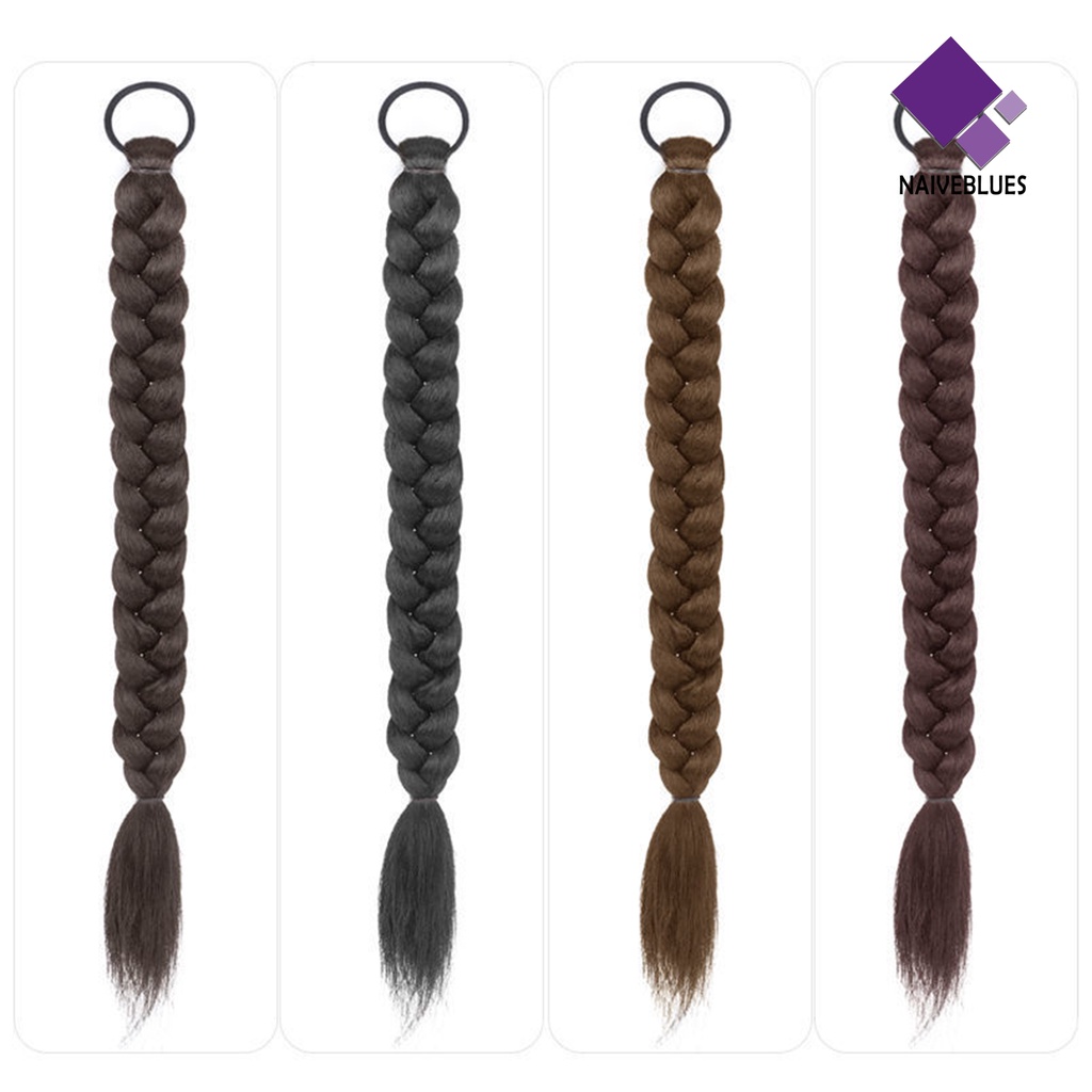 < Naiveblues > 1pasang Wig Wanita Mudah Dipakai Nyaman Alat Makeup Sutra Tinggi Lucu