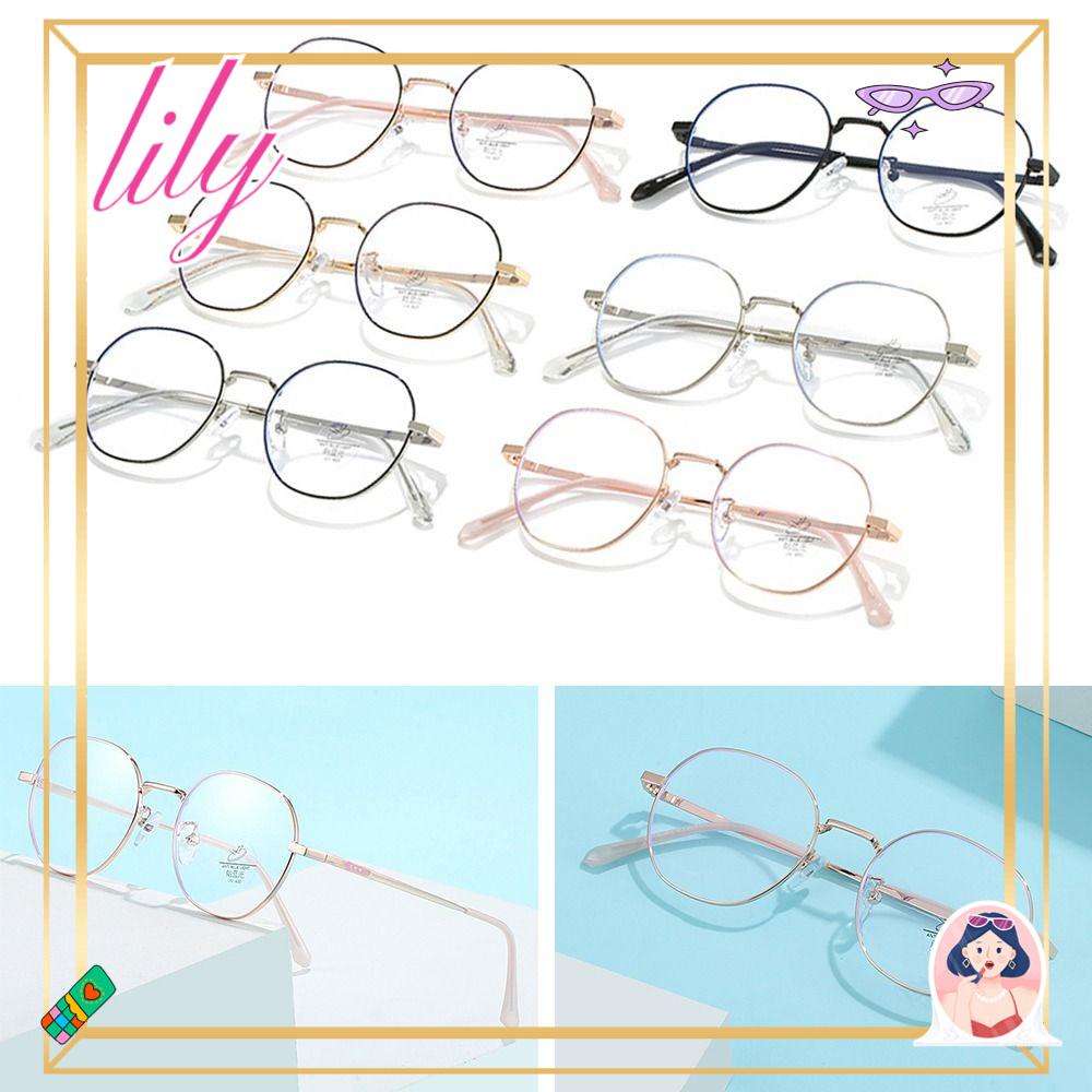 Lily Anti-Blue Light Glasses Kacamata Kantor Pelindung Mata Tahan Lama Ultra Light Frame