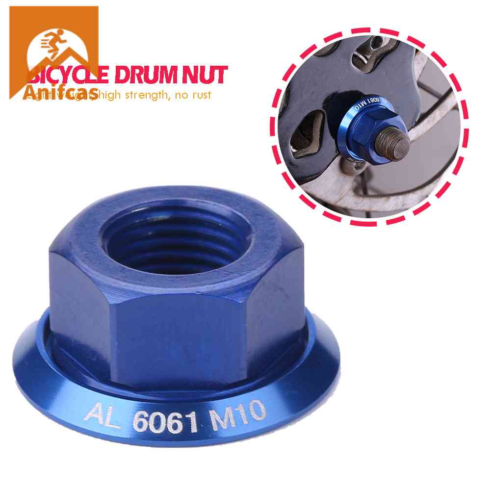 M10 Fixed Gear MTB Sepeda Lipat Jalan Baut Sekrup Aluminium Alloy Drum Hub Mur