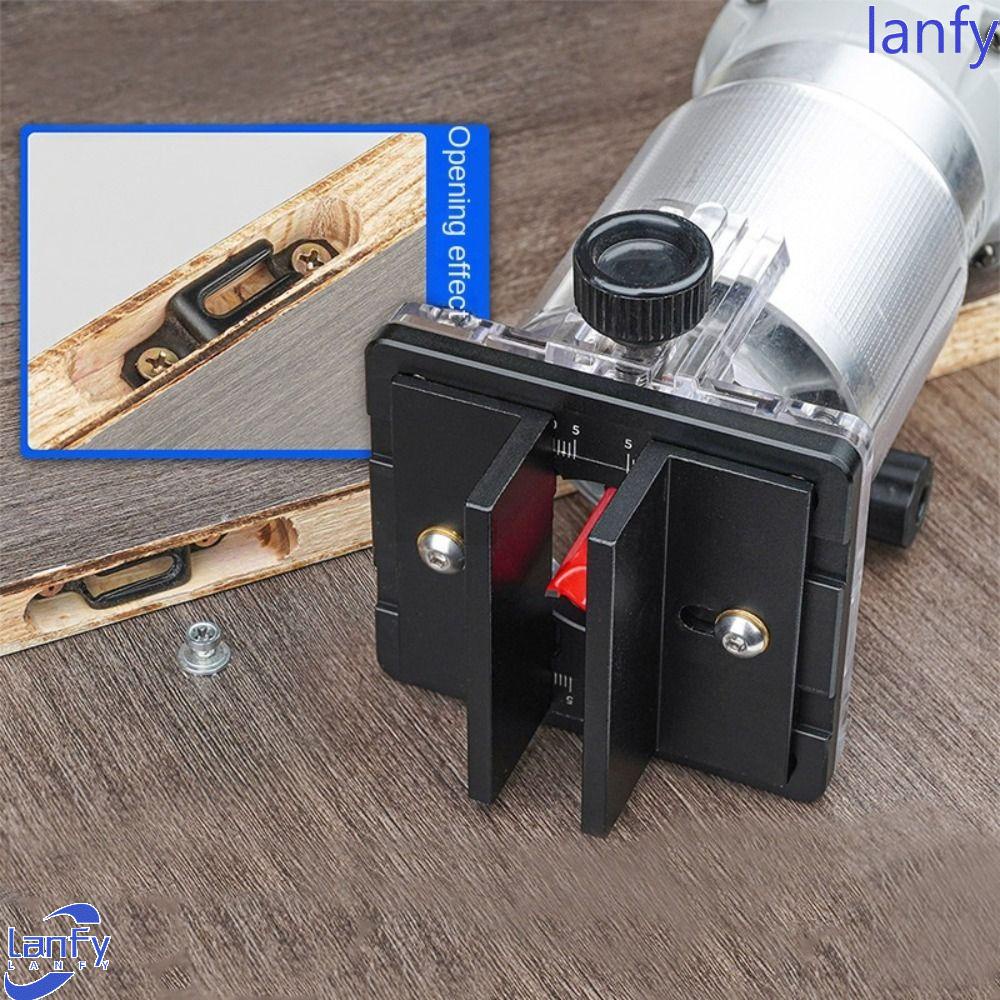 Lanfy 2in1 Slotted Bracket Invisible Pengikat Lemari Pakaian Lemari Doorlock Aid Tools Woodworking Tool Power Tool Aksesoris Punch Locator