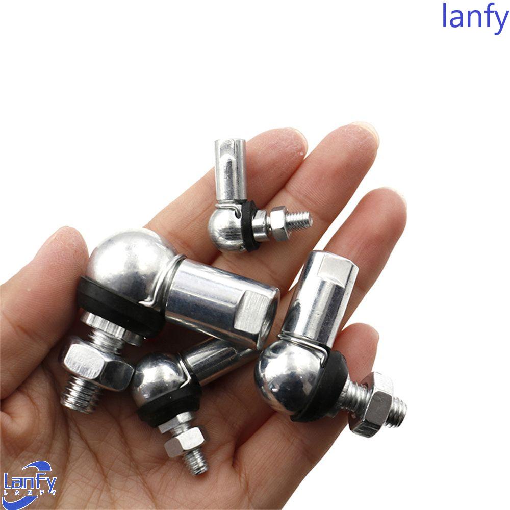 Lanfy Ball Head Bearing Stud Sudut Kanan Universal CS8/CS10/CS13/CS16 M5 M6 M8 M10 Ujung Batang Ball Head Rod