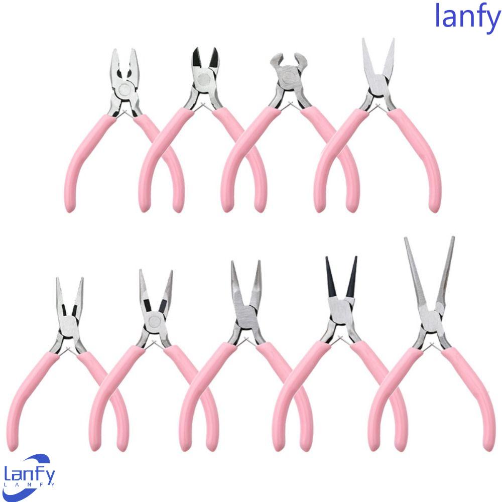 Lanfy Tang Tembaga Handmade Manik-Manik Pembukaan Miring Jarum Tang Datar Tang Pembuat Mulut Bulat