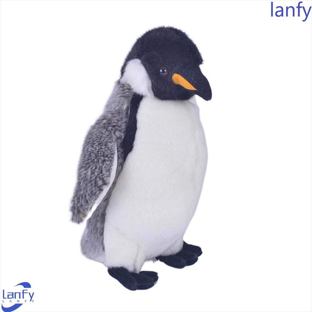 Lanfy Simulasi Penguin Hadiah Natal Anak Hadiah Realistis Lucu Dekorasi Meja Hidup Nyata Pinguin Mainan Mewah