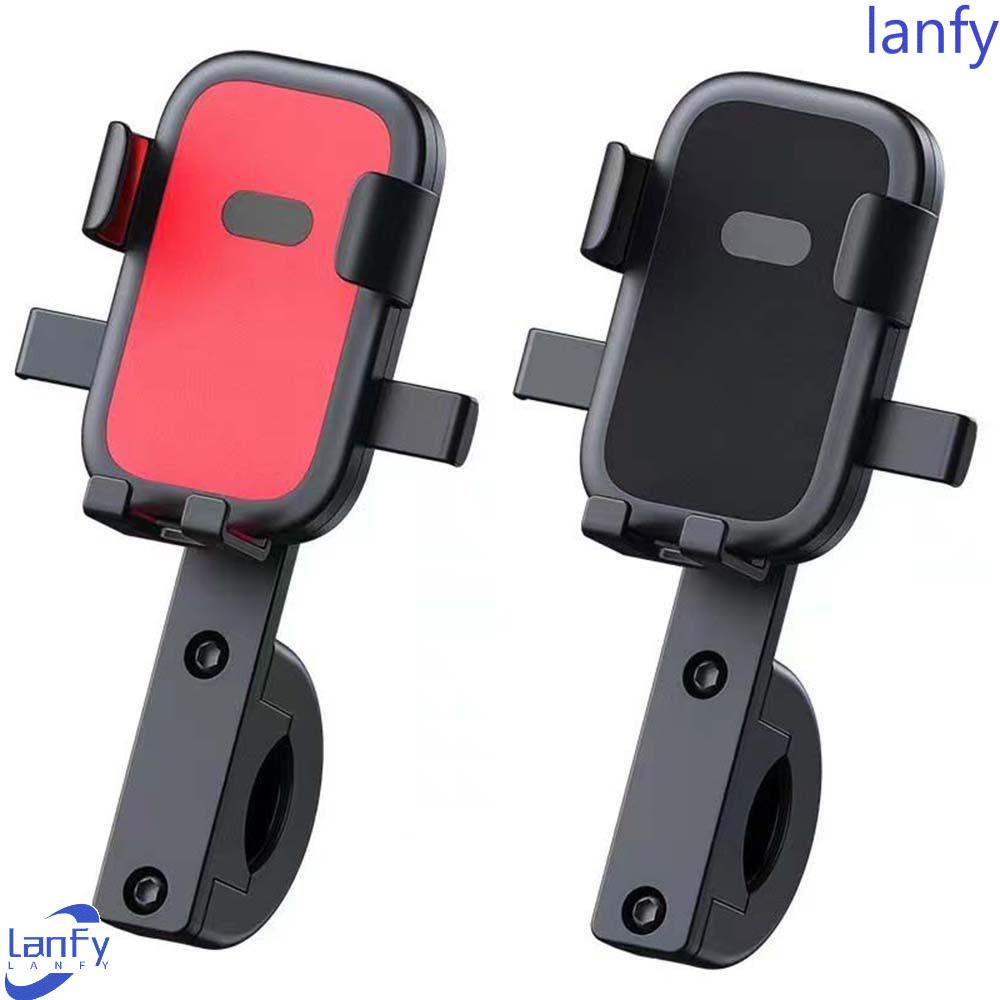 Lanfy Braket Telepon Kendaraan Elektrik Universal Waterproof Scooter GPS Sepeda Riding bicycle bracket