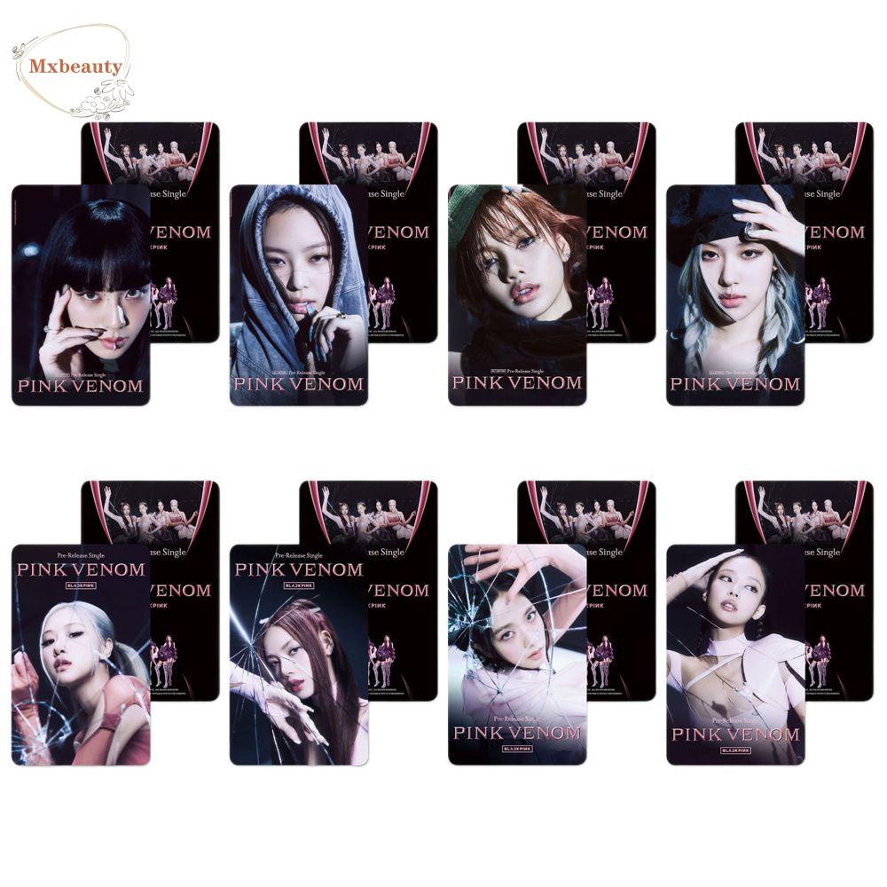 Mxbeauty PINK VENOM Photocards Fashion High Quality Cetak Album Baru Kartu Lomo LISA JENNIE ROSE LISA Postcard