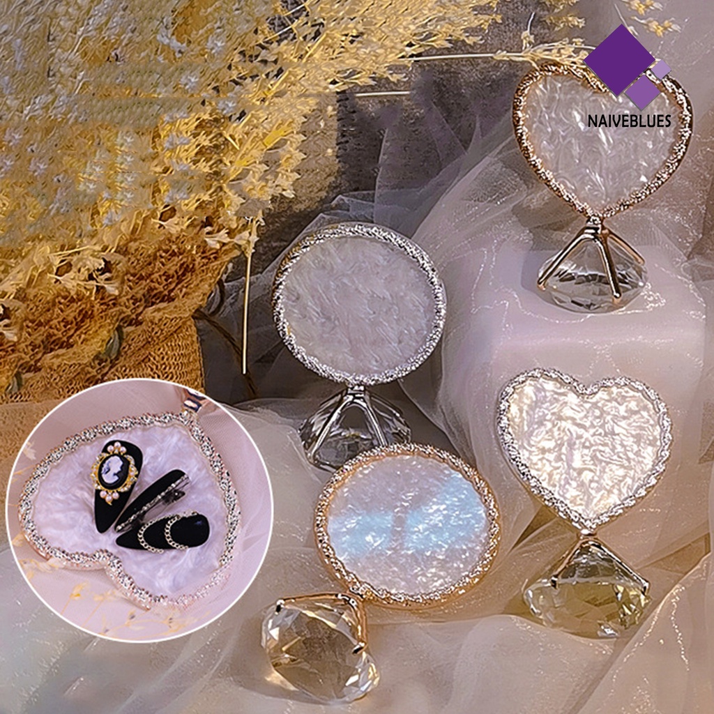 [naiveblues] Nail Display Plate Profesional Multifungsi Resin Piring Kuku Palsu Tips Display Stand Untuk