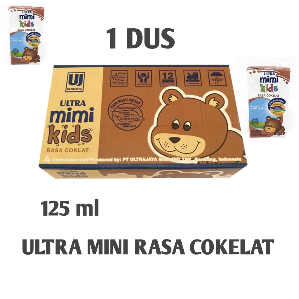 

SUSU ULTRA MINI KIDS COKELAT 125 ml (1 DUS ISI 40 )