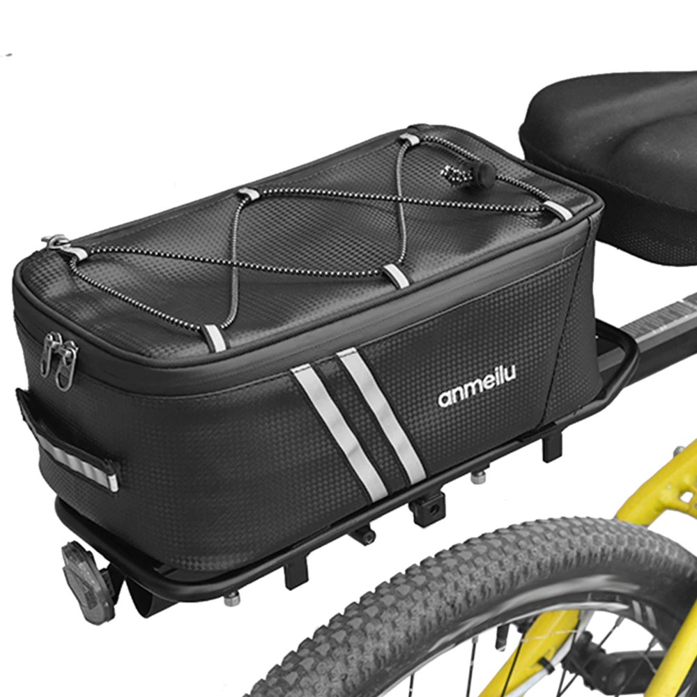 ANMEILU Tas Sepeda Bicycle Rear Carrier Bag Waterproof 7L - 7009 - Black