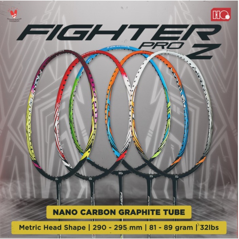 Raket Badminton HIQUA FIGHTER PRO Z 32lbs 100% Original