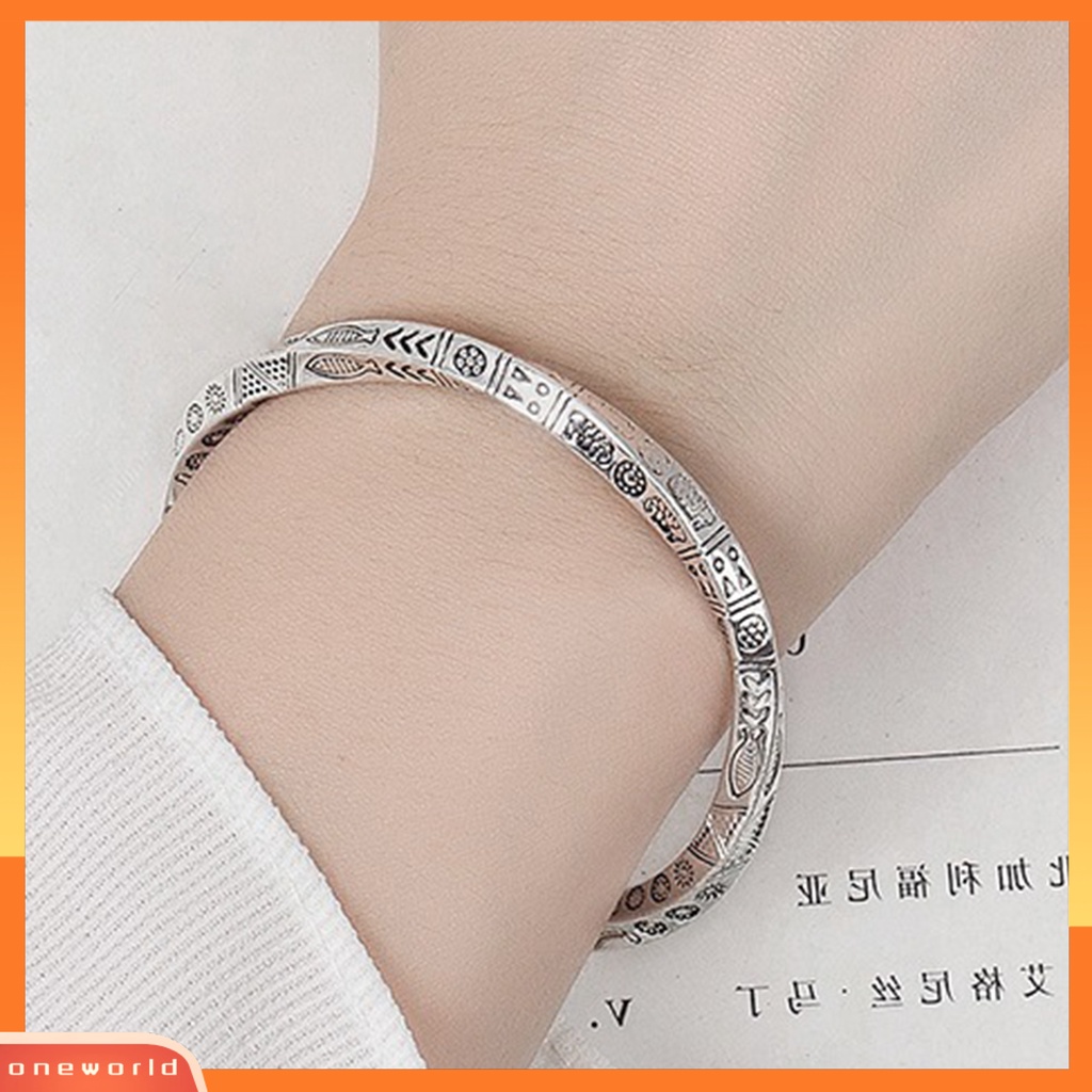 [EONE] Wanita Gelang Minimalis Adjustable Bright Luster Electroplating Tidak Luntur Dekorasi Aesthetic Gaya Etnik Pembukaan Gelang Perhiasan Aksesori