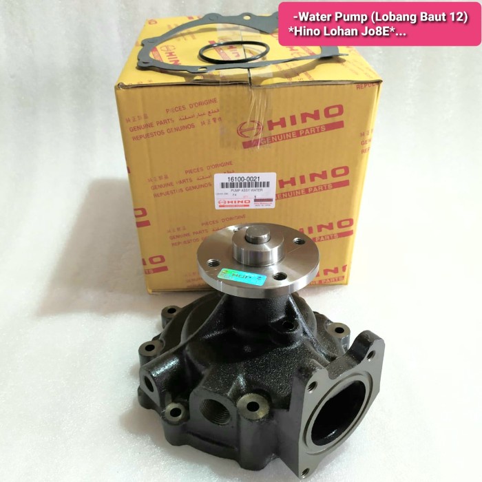 Hino lohan JO8E water pump (lobang baut 12) 16100-0021/E0021