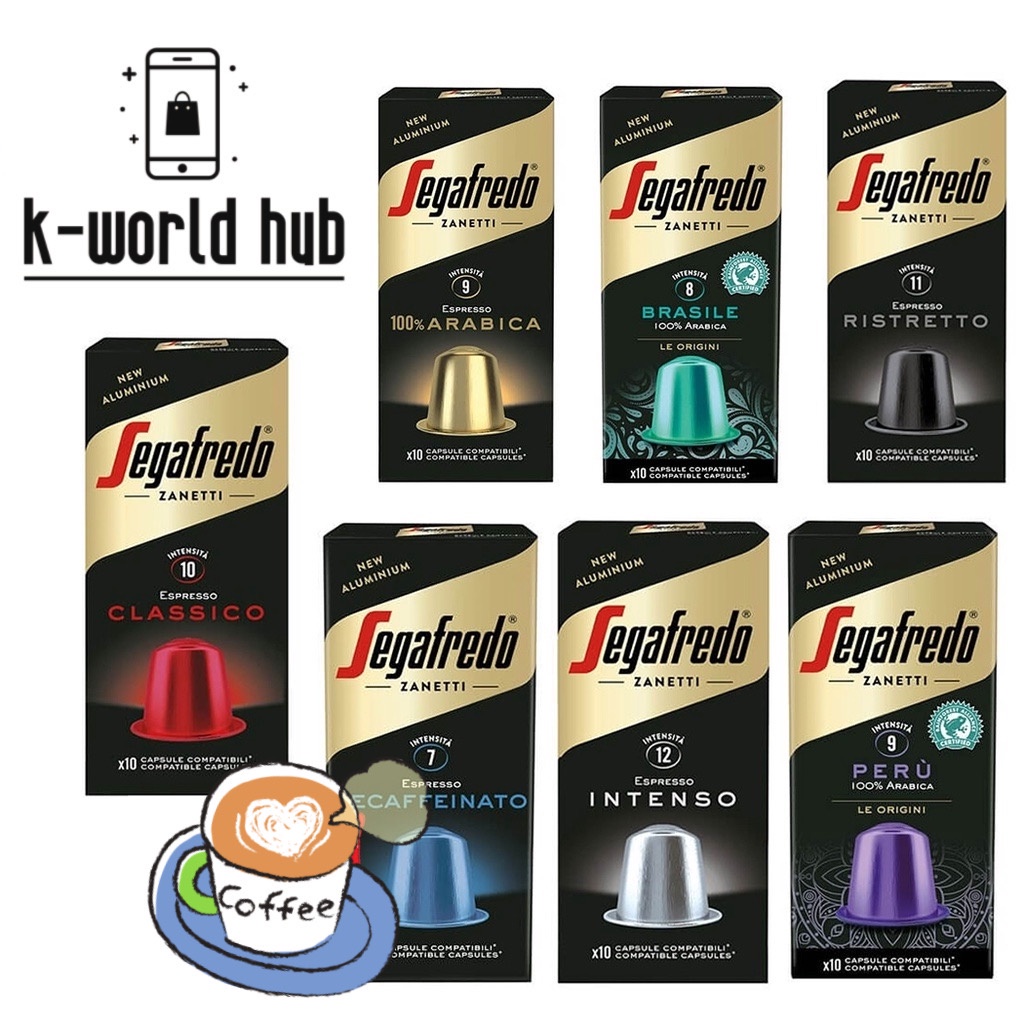 

Segafredo Nespresso Coffee Capsule - Kopi Kapsul Italia - 1 Box isi 10