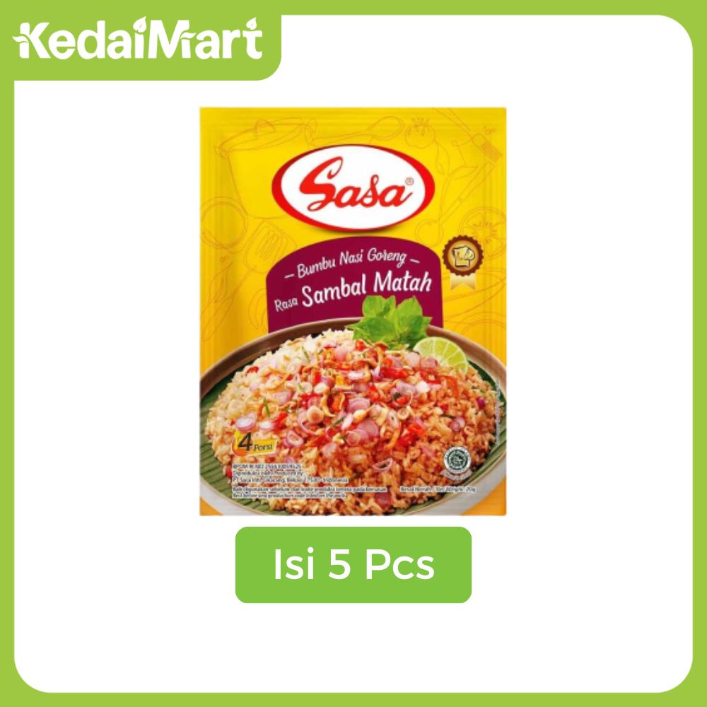 

KM Paket Sasa Bumbu Nasi Goreng Sambal Matah 20 Gram x 5