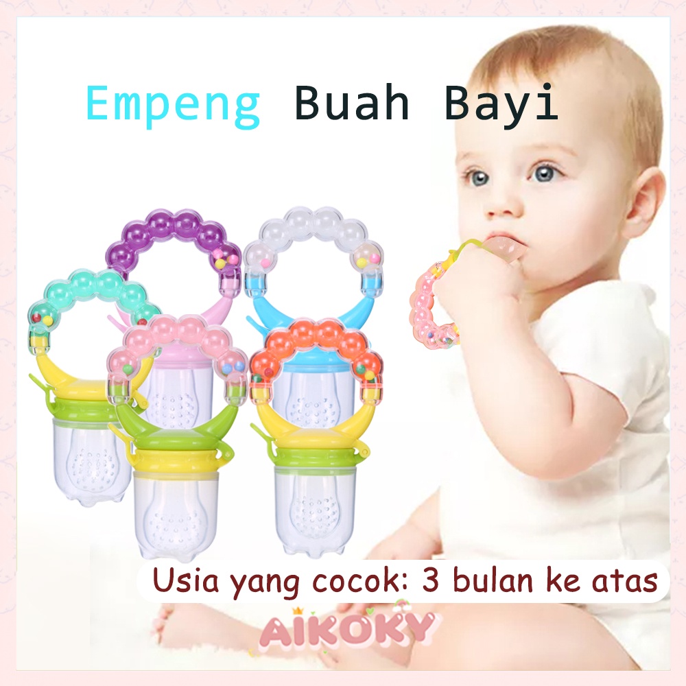 AIKOKY Dot empeng buah bayi bahan silikon BPA Free