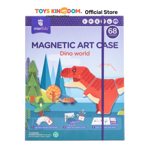 Promo Mieredu Mainan Magnetic Art Case Dino World