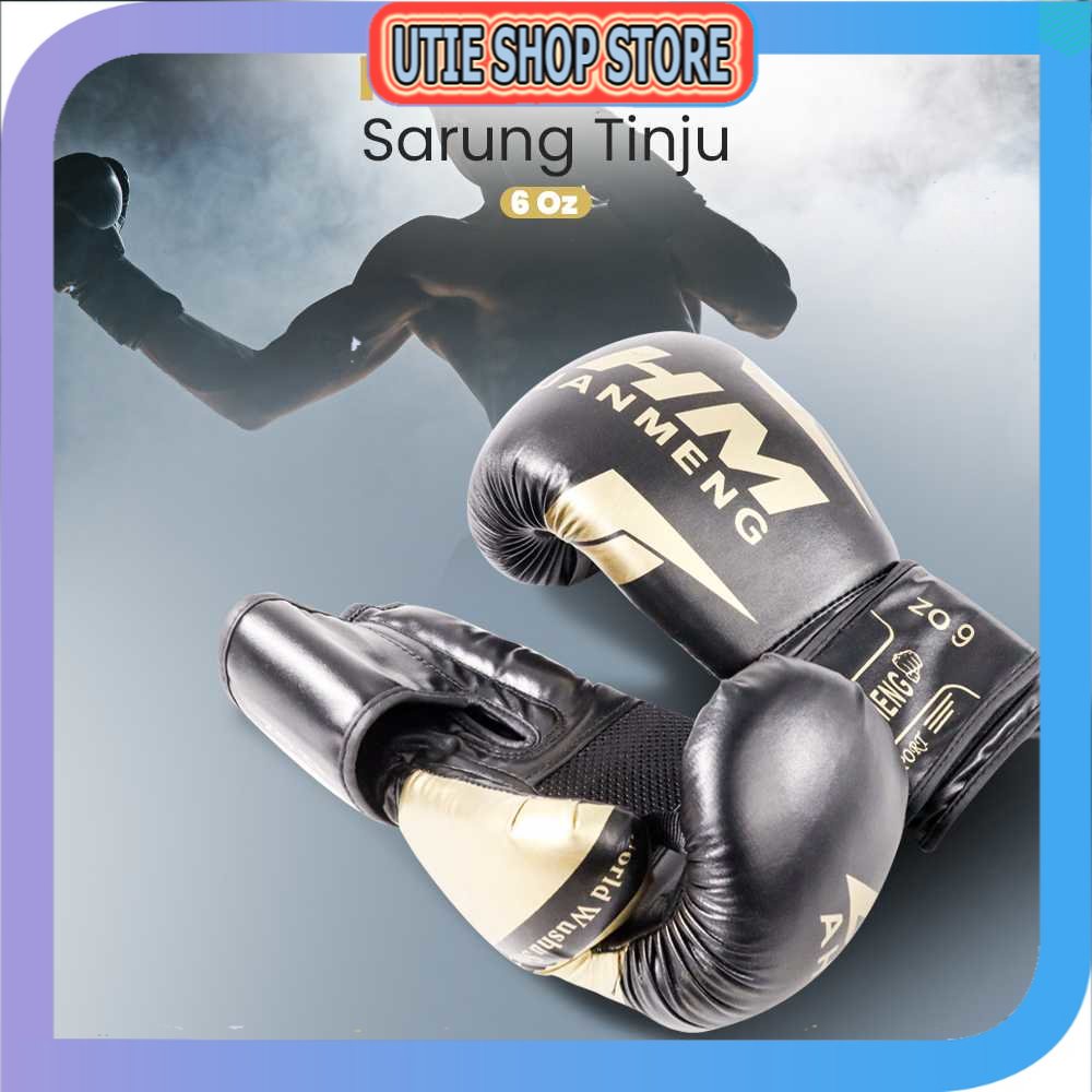 UTIE STORE - HUANMENG Sarung Tinju MMA UFC Boxing Muay Thai Glove - AHM01