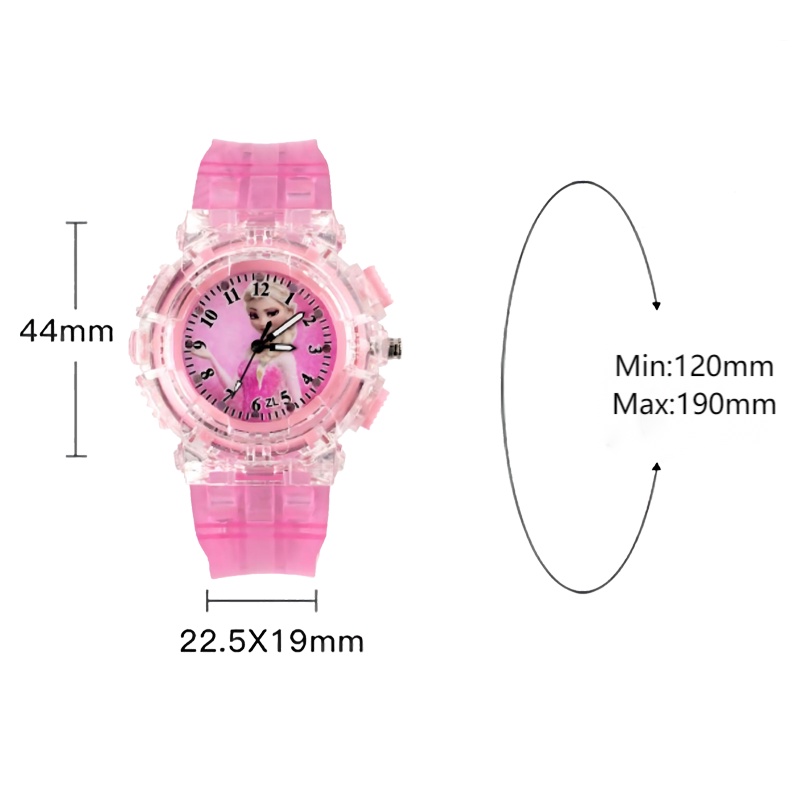 【FREE BOX】Jam tangan anak Perempuan Electronic Luminescence Frozen Aisha Watch Girl Aisha Princess Cartoon kids Toy Girl