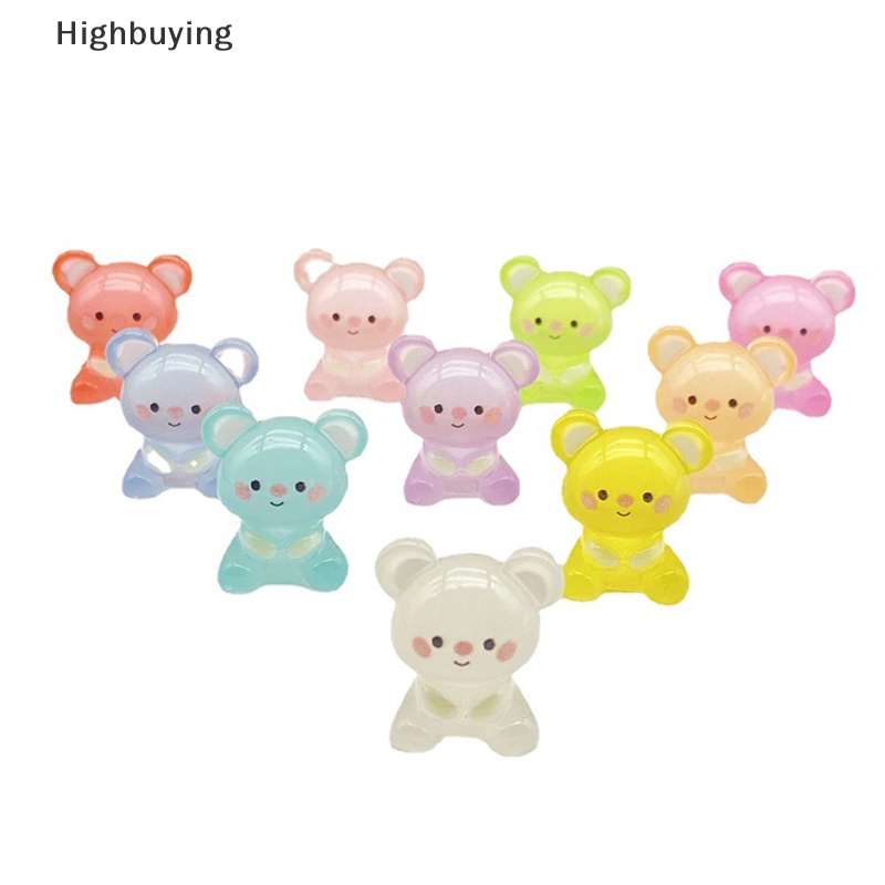 Hbid 5pcs DIY Fluorescence Koala Kecil Resin Aksesoris Untuk Crafg Bahan Perhiasan Ch Supply Seni Dekorasi Glory