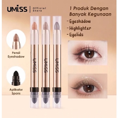 【HOTCOS 】uMiss Cream Shimmer Single Eyeshadow Crayon/ Eyeshadow Gliter/ Eyeshadow Beauty Glazed/ Eyeshadow stik stickMurah