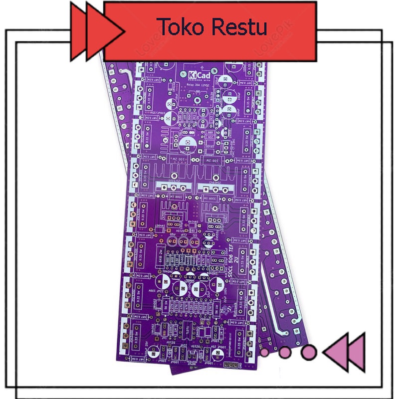 Pcb Driver SOCL 506 TEF Protek 2U 20cm Dobel Layer Cuci Gudang