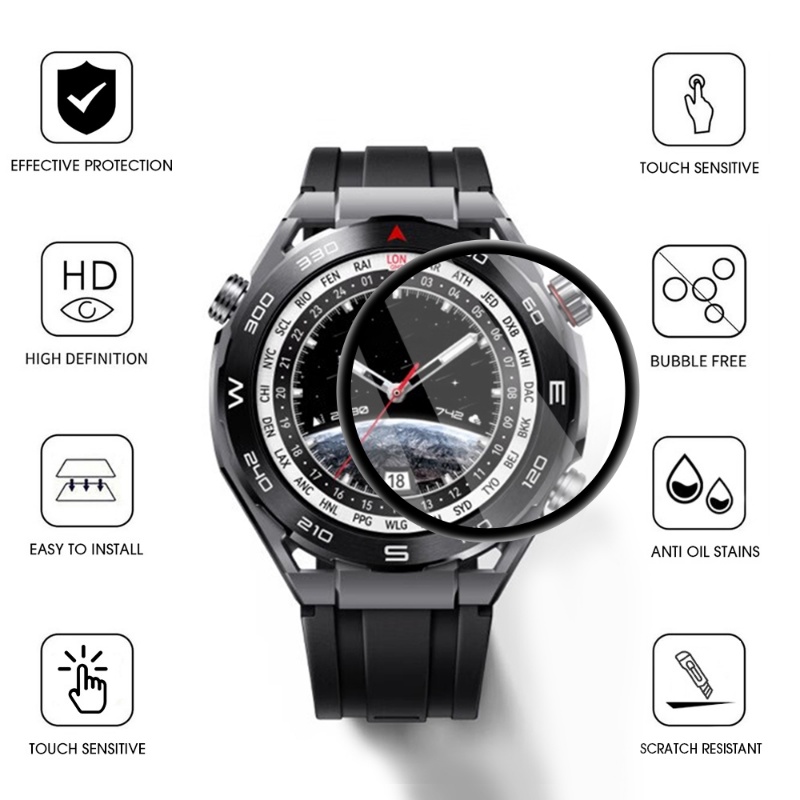 Hd Composite Film for HUAWEI Watch Ultimate/Full Coverage Pelindung Layar Untuk Jam Tangan Garmin Aksesoris Anti Gores