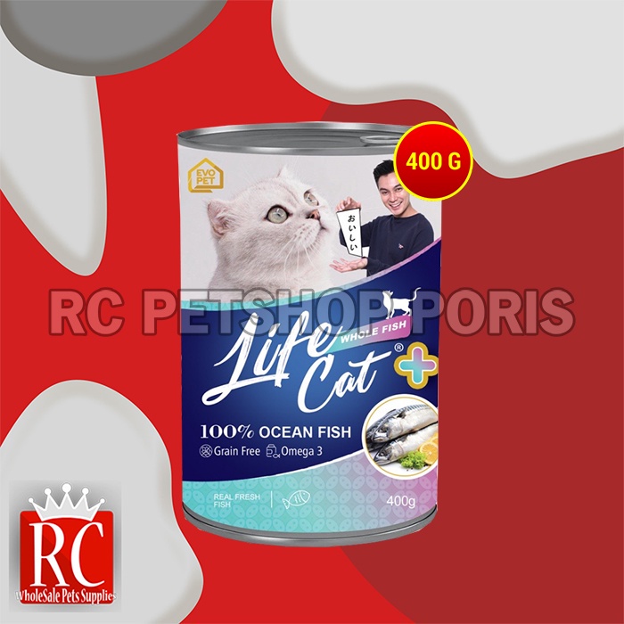 Makanan Basah Kucing Life cat Plus Wet Food Kaleng 400gr