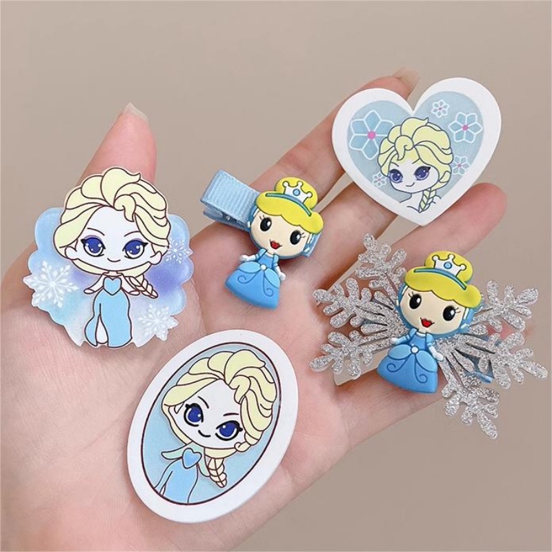 14 Pcs/Korea Fashion Anak Kupu-Kupu Es Putri Jepit Rambut Gadis Kecil Kartun Bang Jepit Rambut Sisi Fragmented Hairpin Princess Elsa Hiasan Kepala