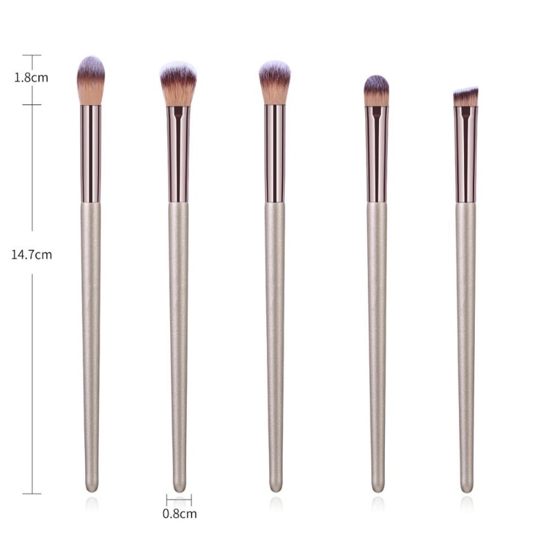 10pcs/set Brush Makeup Bedak Longgar Profesional Bermutu Tinggi/Brush Eyeshadow Bedak Blush/Alat Kosmetik Kecantikan Wanita Harian