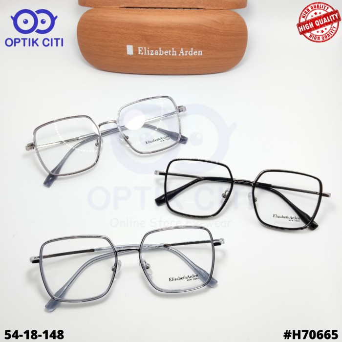 Frame Kacamata Wanita Titanium Elizabeth Arden H70665 Grade Original