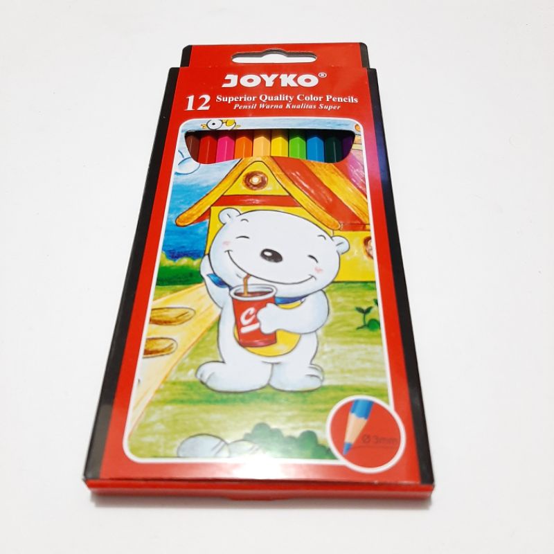 

PENSIL WARNA 12 24 36 PANJANG MERK JOYKO UNTUK SEKOLAH ANAK MEWARNAI 2