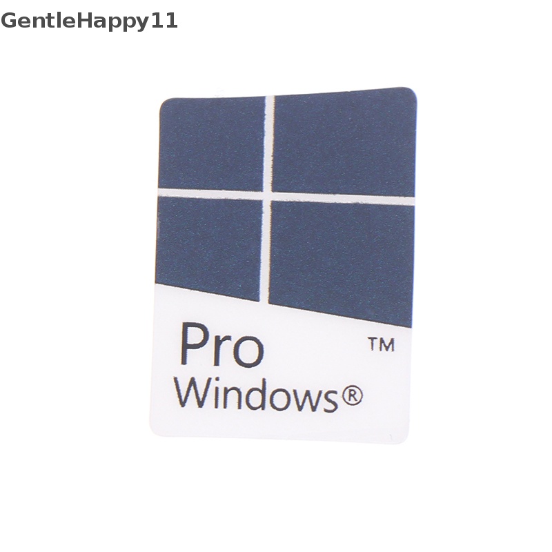 Gentlehappy 5pcs Biru Notebook Komputer Desktop Windows10 Stiker WIN10 PRO Label id