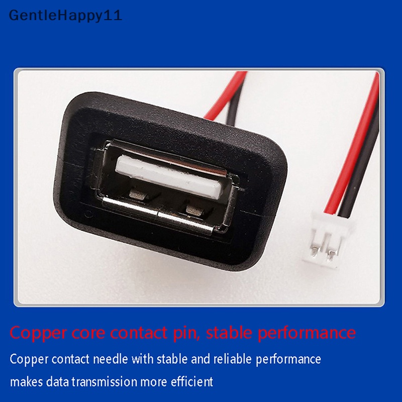 Gentlehappy USB2.0 Female Power Jack Charging Port Connector Dengan Kabel USB Charger Socket id