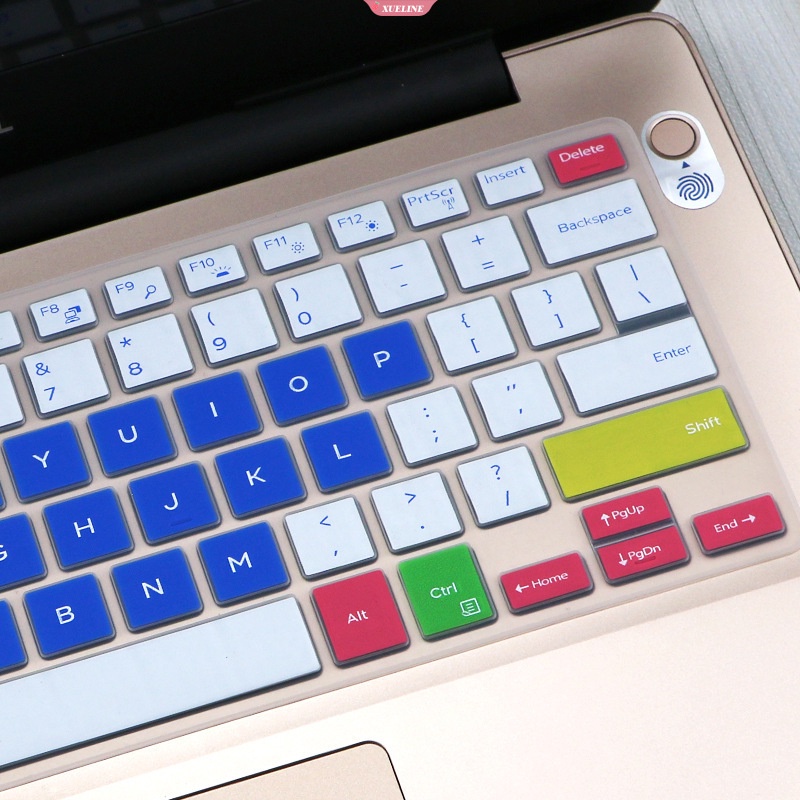 14inci Lintang Dell 3490 I5-8250U Penutup Keyboard Pelindung Keyboard Stiker Multicolor Silikon Lembut Tahan Air Film Pelindung Untuk Komputer [ZXL]